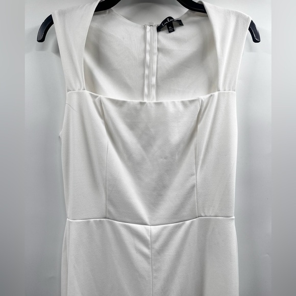 LULUS Jumpsuit Womens XL White Square Neck Lined Stretch Wide Leg - Picture 4 of 12